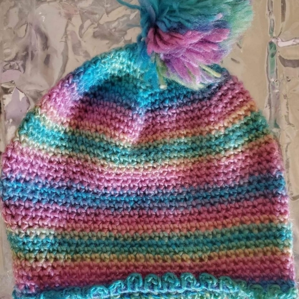🧿New Crocheted Pom Beanie